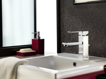 QUBIKA - Single handle 1 hole washbasin mixer without waste by Remer Rubinetterie