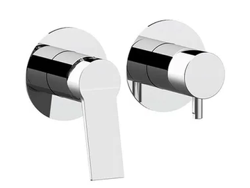 SLASH & DOT - Recessed shower mixer with plate by Remer Rubinetterie