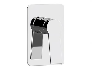 SLASH & DOT - Single handle shower mixer with plate by Remer Rubinetterie