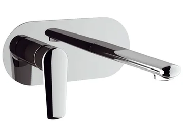 VANITY - Wall-mounted washbasin mixer with plate by Remer Rubinetterie