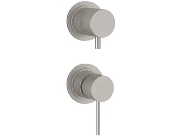 X STYLE INOX - 2 hole stainless steel shower mixer with diverter by Remer Rubinetterie