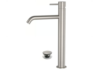 X STYLE INOX - Countertop single handle stainless steel washbasin mixer by Remer Rubinetterie