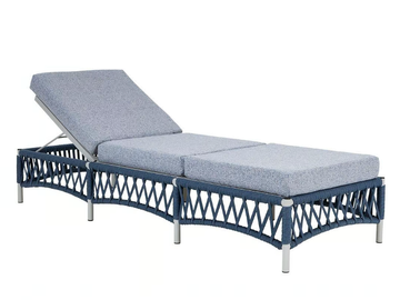 CANNES - Recliner fabric sun lounger by Rever
