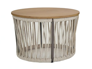 LEVANTE VELVET ROPE - Round garden side table by Rever