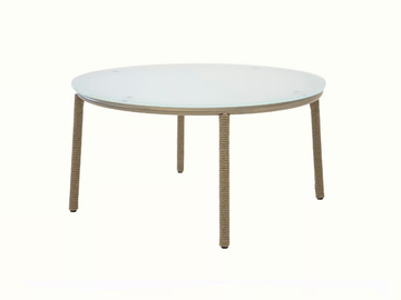 PIETRASANTA - Crystal and steel with rope garden side table by Rever
