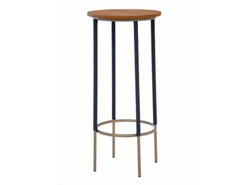 PIETRASANTA - Wooden and steel with rope high side table by Rever
