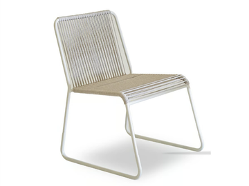 TESSA ROPE - Sled base garden chair by Rever