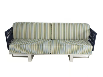 VIAREGGIO - Fabric and steel garden sofa by Rever