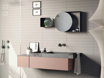 COMPACT LIVING - SET 1 - Wall-mounted vanity unit by Rexa