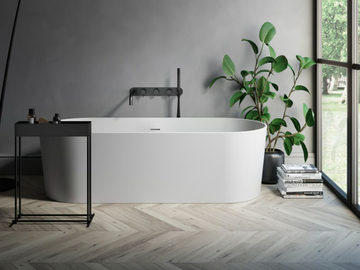 MY PLANET - Freestanding oval Korakril™ bathtub by Rexa