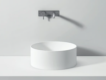 ROTONDO - Countertop Corian® washbasin by Rexa