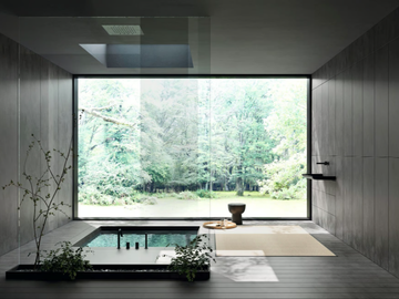 VISION - Wall-mounted vanity unit with integrated washbasin by Rexa