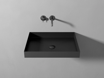 WALL.E - Rectangular plate washbasin by Rexa