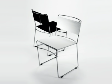 DELFINA - Stackable fabric chair by REXITE