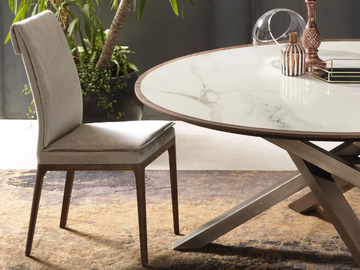 CHERIE - Upholstered fabric chair by RIFLESSI