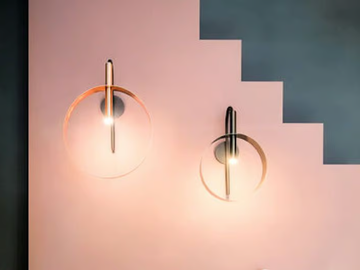 LED LOOP A - LED painted metal wall lamp by RIFLESSI