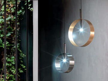 LED LOOP SS - LED painted metal pendant lamp by RIFLESSI
