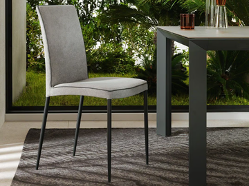 MARTA FLEX - Upholstered chair with flexible backrest by RIFLESSI