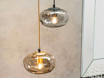 NUBOLA SS - Blown glass pendant lamp by RIFLESSI