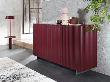 ONDA - Contemporary style wooden sideboard with doors with drawers by RIFLESSI