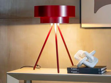 PLANET T - LED painted metal table lamp by RIFLESSI
