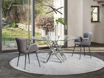 SHANGAI LIMITED EDITION - Table with plexiglass base and crystal top by RIFLESSI