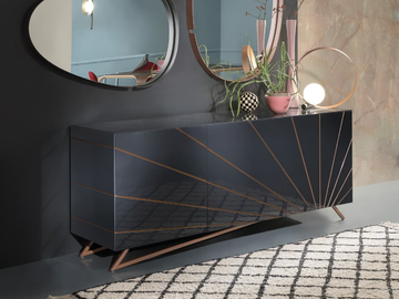 SOLARIS - Sideboard with doors by RIFLESSI