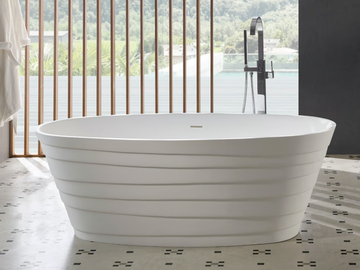 CHIC - Oval Solid Surface bathtub by RILUXA
