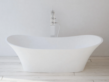 LILLE - Oval Solid Surface bathtub by RILUXA