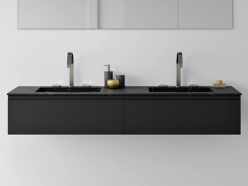 MARQUINA - Inset wall-mounted double washbasin by RILUXA