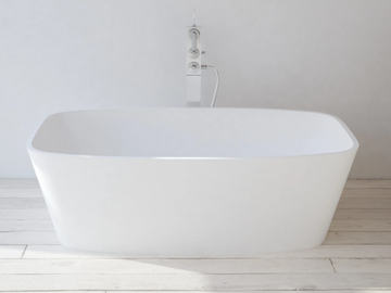 MONACO - Rectangular Solid Surface bathtub by RILUXA