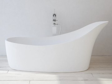 MONTECARLO - Oval Solid Surface bathtub by RILUXA