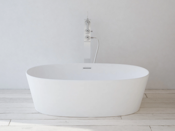NEVERS - Oval Solid Surface bathtub by RILUXA