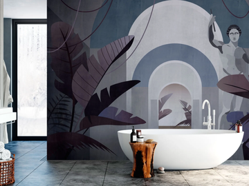 ALEXANDREA - Panoramic trompe l'oeil wallpaper by Rimura