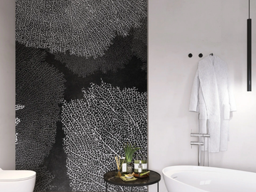 CORALES - Panoramic wallpaper with floral pattern by Rimura