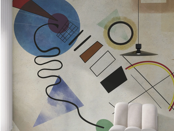 KANDY - Geometric panoramic wallpaper by Rimura