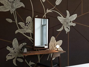 ODI ET AMO - Panoramic wallpaper with floral pattern by Rimura