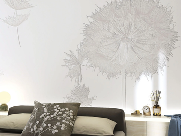 SNOW-WHITE - Wallpaper with floral pattern by Rimura