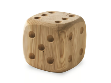 DADONE SMALL & BIG - Low soli cedar wood stool by Riva 1920