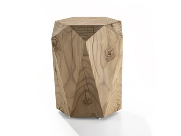 DIAMOND - Low solid cedar wood stool by Riva 1920