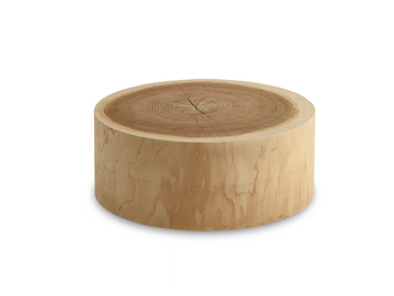 ECO - Low round cedarwood coffee table by Riva 1920