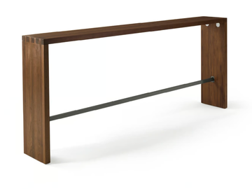 FRAME BAR - Rectangular solid wood console table with footrest by Riva 1920