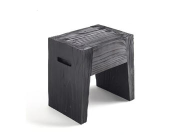 INSIEME - Low cedarwood stool by Riva 1920