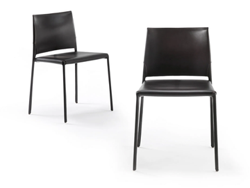 KAU - Tanned leather chair by Riva 1920