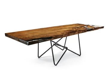 KAURI PIANO ANTICO - Rectangular table with Kauri solid wood top by Riva 1920