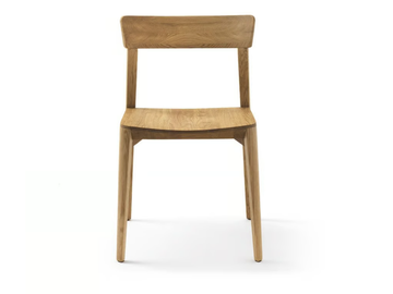 MIA WOOD - Solid wood chair open back by Riva 1920