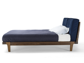 Revo - Double bed with upholstered headboard by Riva 1920