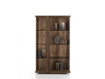 REVO OPEN - Solid wood highboard with drawers by Riva 1920