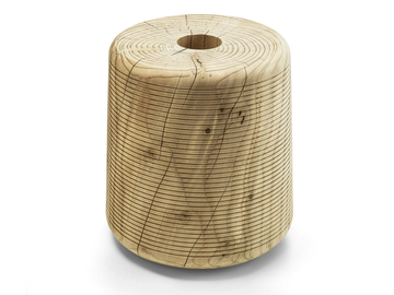 ROCK-ETTO - Low cedarwood stool by Riva 1920