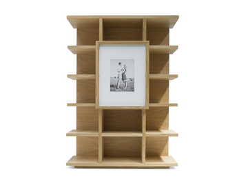 SAKARI - Open solid wood bookcase by Riva 1920